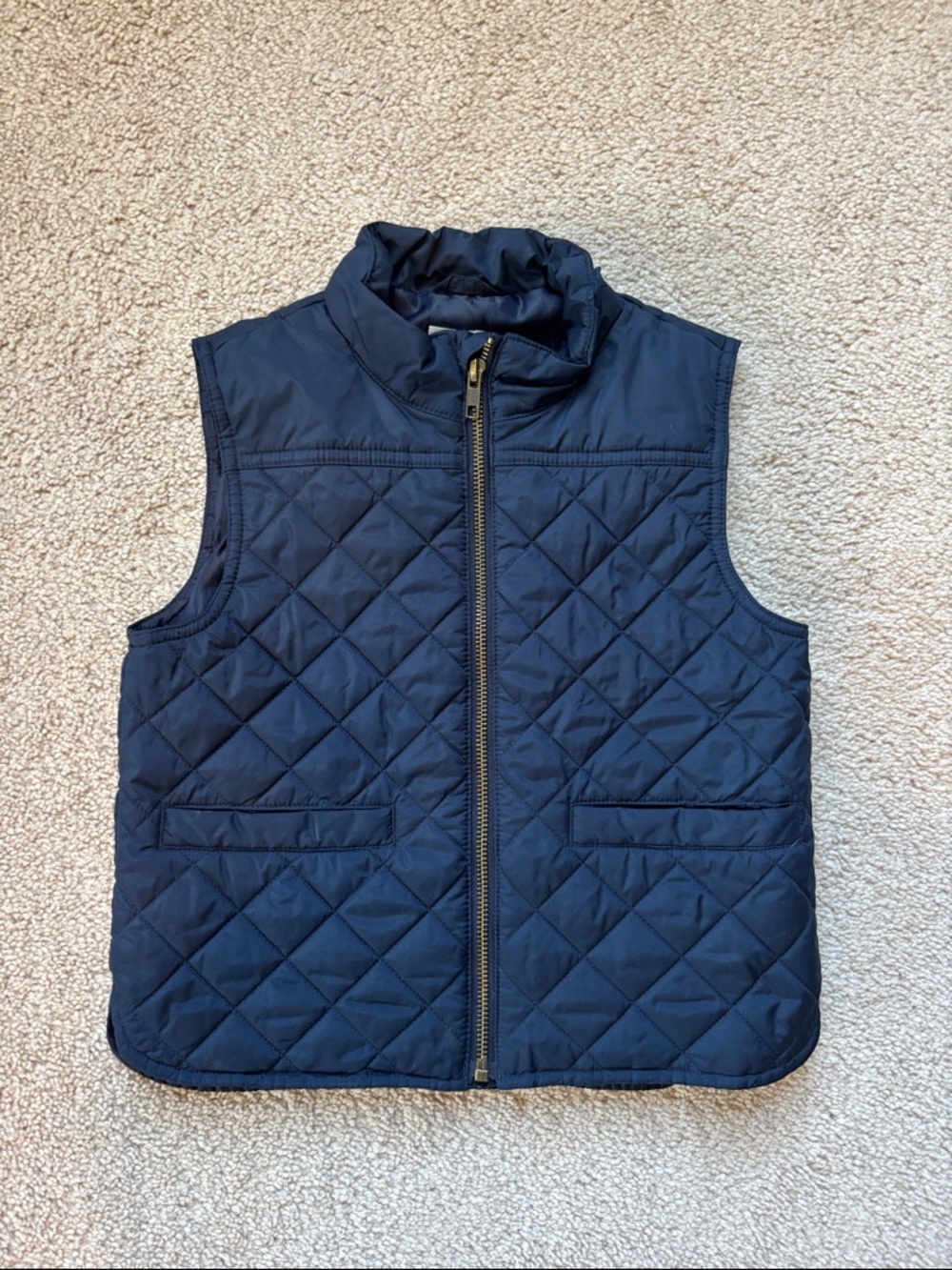 Crewcuts Quilted Navy Puffer Vest